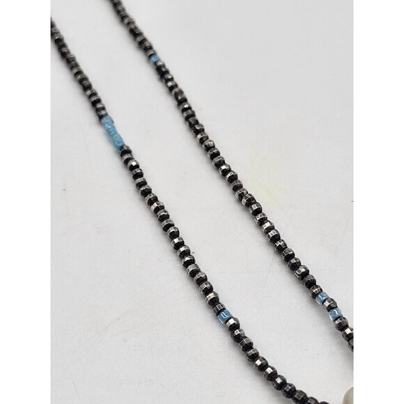 VTG Designer Colleen Lopez Sterling Silver Pearl Beaded Necklace Dainty - Picture 4 of 10
